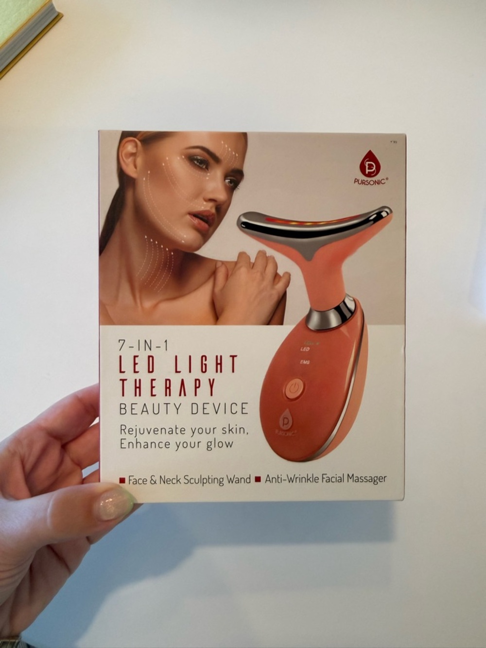 Pursonic 7-in-1 LED Light Therapy Beauty Device - NWT